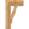 Ekena Millwork Funston Block Rough Sawn Bracket w/ Offset Brace, Western Red Cedar, 8"W x 20"D x 32"H BKT0806X20X32FST05RWR - alternate 4